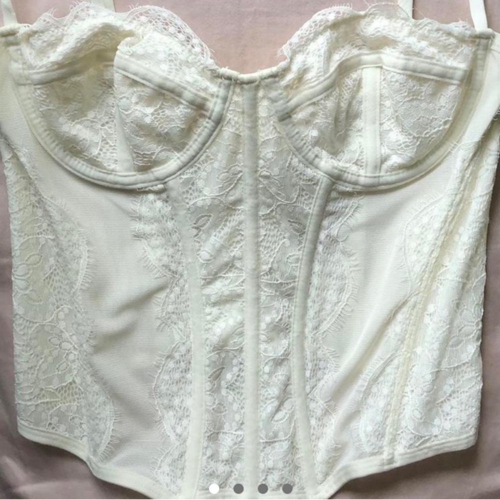Urban Outfitters Out From Under Modern Love Corset M White RARE